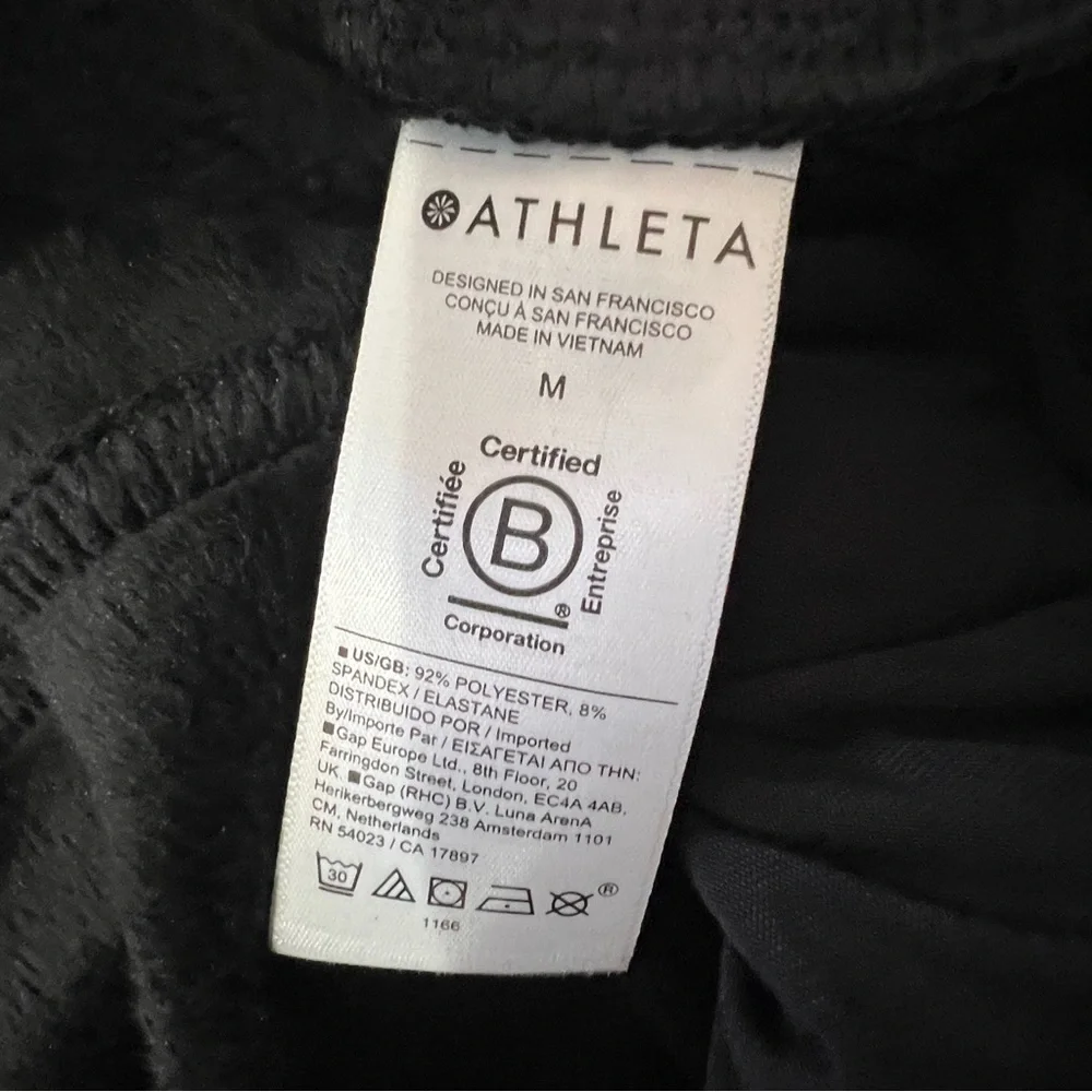Athleta Double Karma Cozy Recover Joggers Black Size Medium  NWT - Picture 13 of 15